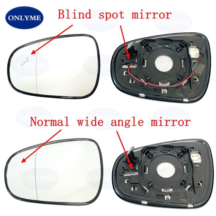 Car Wide Angle Heated Mirror Glass With Blind Spot For Lexus IS 250 300 300H 350 350H 2012 2013 201