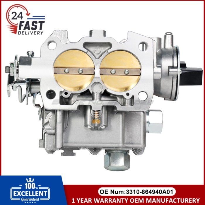 OEM 2-barrel Marine Aluminium Carburetor 3310-864940A01 3310-8M0045397 for Mercruiser/Mercury 2.5L-