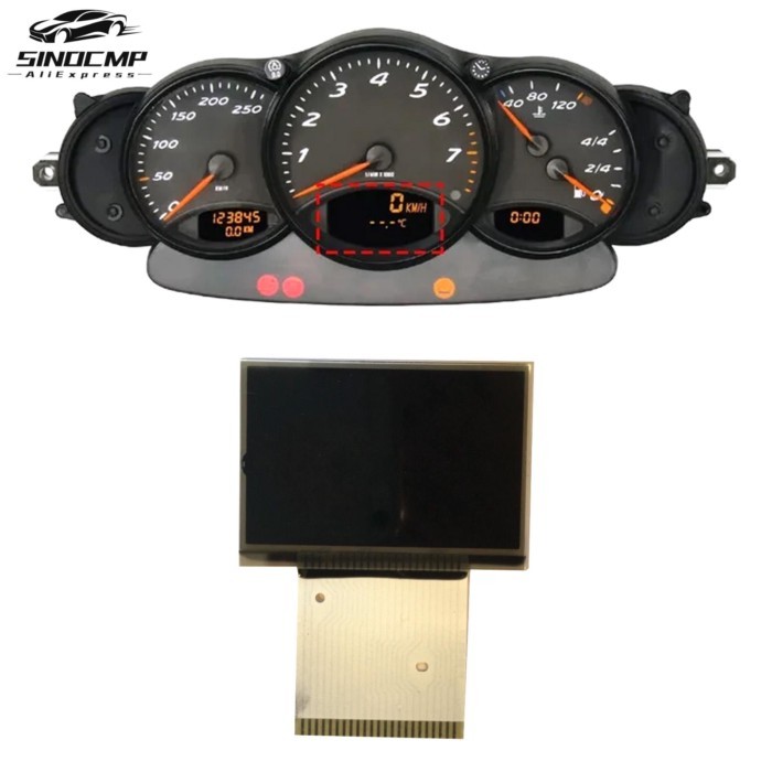 Middle KM Version Display Screen 110.008.722 9966411040270C 9866411030070C For Porsche 911 996 Boxs