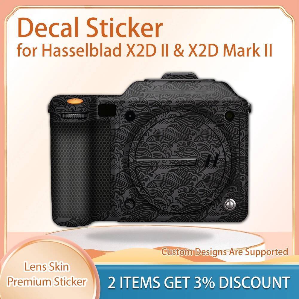 Decal Skin X2DII Skin Wrap ครอบคลุมป้องกันฟิล์มสําหรับ Hasselblad X2D II & X2D Mark II กล้องผิว Deca