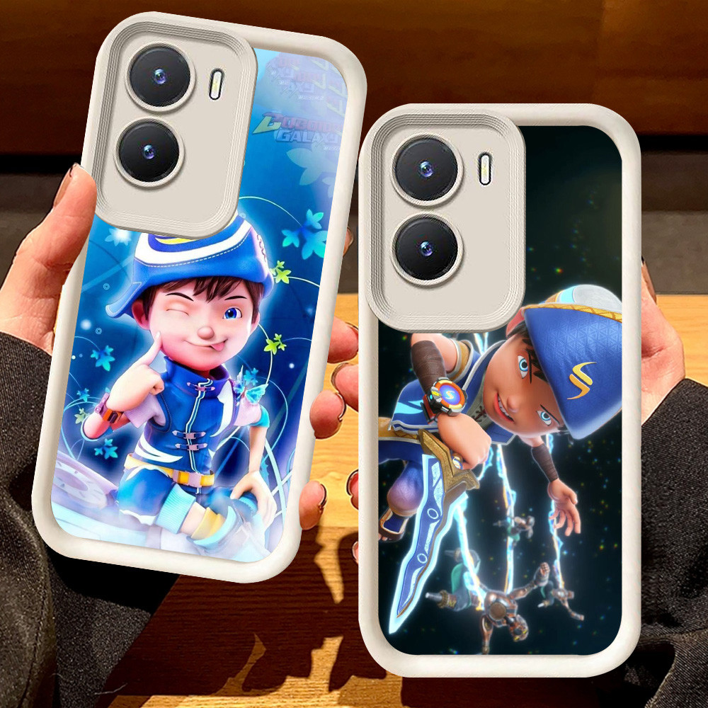 G-16 BoBoiBoy Casing สําหรับ VIVO IQOO Z9 Z9X Y02S Y56 Y16 5G สีดําและสีขาว
