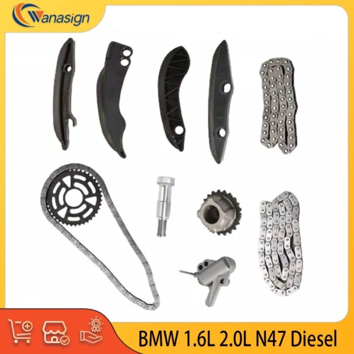 AUTO ENGINE PARTS Timing chain kit Fit For BMW 1 2 3 4 5 X1 X3 X5 MINI 2.0L 2.0T L4 Diesel N47D20A