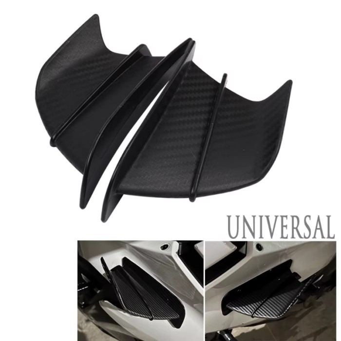 Motorcycle Wing Universal Aero Winglet Spoilers Canard for YAMAHA HONDA Ducati BMW R1 YZF R25 R3 R1