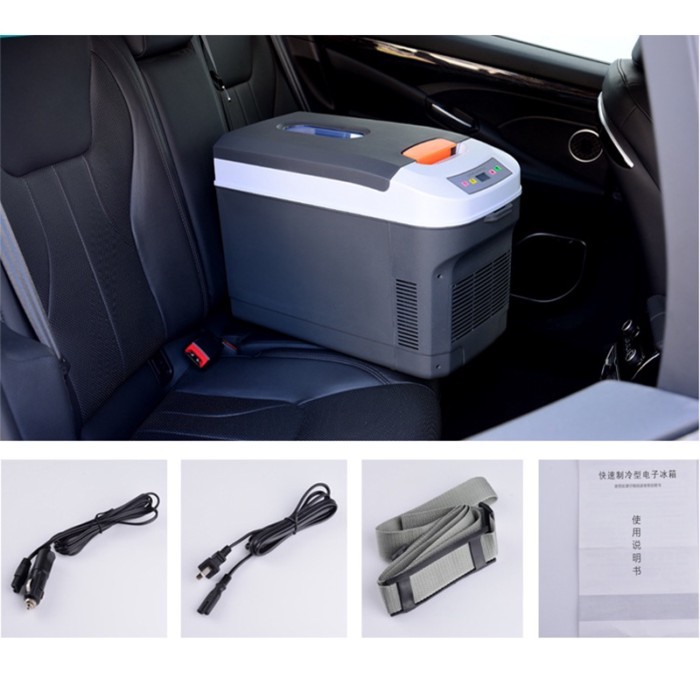 22L Car Refrigerator DC12/24V Mini Fridges Food Storage Drinks Cooler Heater 0-60 Degree for Car Ho
