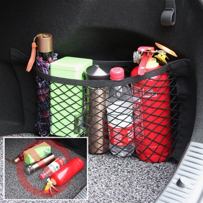 Car Luggage Net Storage Bags Pocket Interior Accessories for Audi Q2 Q3 Q5 Q7 BMW X1 X3 X5 X7 Merce