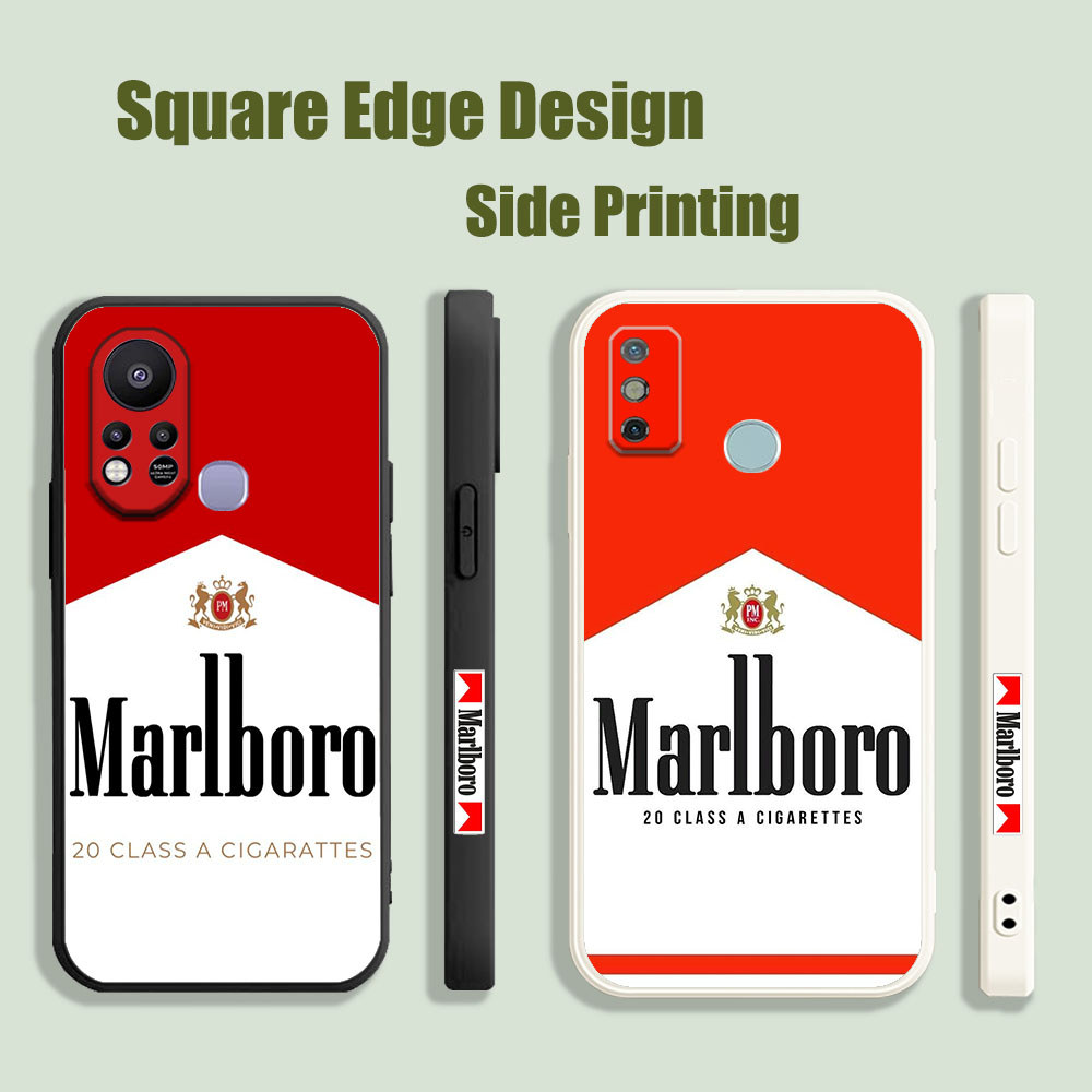 ปลอกสําหรับRealme C30s C30 9i 4G Malboroโลโก้รูปแบบJGL65 เคสโทรศัพท์สแควร์ขอบ