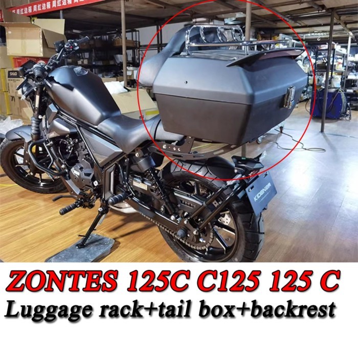 For ZONTES 125C C125 125 C Motorcycle Accessories, Backrest, Rear Seat Trunk, Luggage Rack