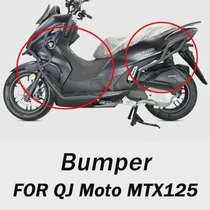 FOR QJ Moto MTX125 125MTX MTX 125 Motorcycle Bumper Modification Accessories Exhaust Bumper Protect