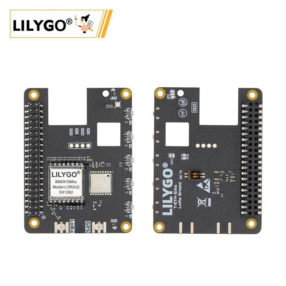 ลิลลี่โก® อุปกรณ์เสริม LoRa-Shield สําหรับ T-ETH-ELite พร้อม GPS, LR1121, SX1262, SX1276, SX1280, รอ