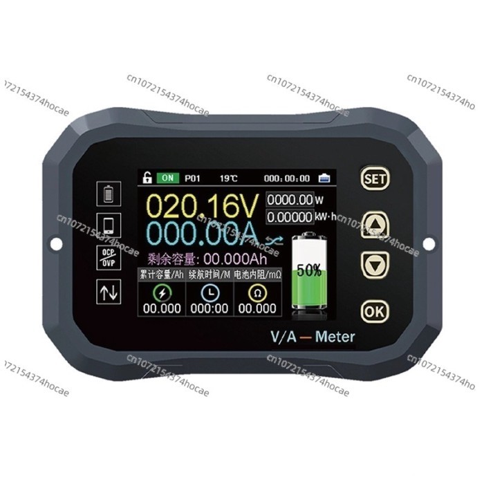WiFi Coulomb Meter for Battery Voltage/capacity, High-precision Bidirectional Current Detection, RV