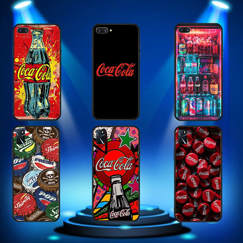 นุ่มสีดํา Vivo Y31 Y51 Y53 Y55 Y55s Y69 Y71 Y81 Y81s V11 V11 Pro V7 Y75 Coca-Cola1 เคสโทรศัพท์