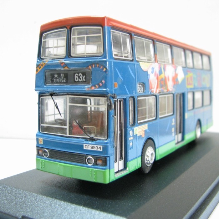 คลังสินค้าพร้อมโรงงานเดิม 1: 76 Hong Kong KMB Double-Decker Benz O305 Bus Tianci 63X