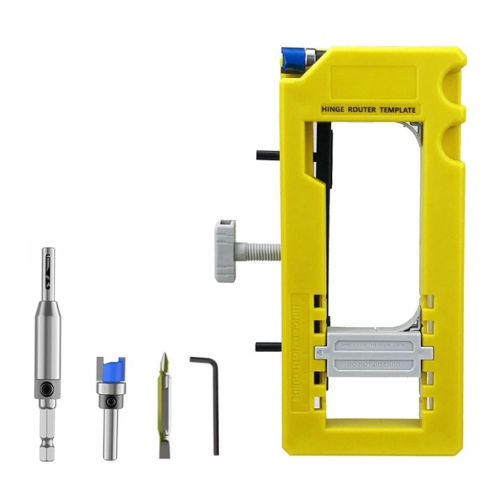 Top!-Door Hinge Jig Door Hinge Mortiser Hinge Installation Kit Door Hinge Router Mortiser For 3 Inc