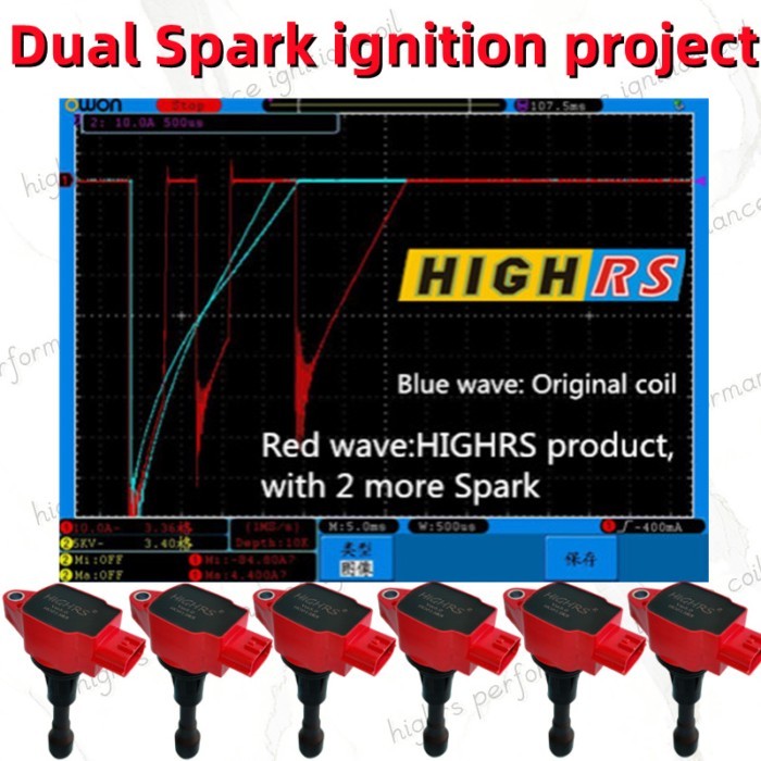 Performance Ignition coil for Nissan GTR R35 VR38DETT 3.8L V6 Twin Turbo coil pack HIGHRS 22448 JF0