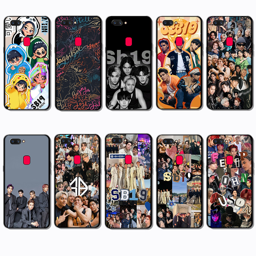 สําหรับ OPPO A1 A1K A3S A5 A5S A7 A8 A9 A11 SB19 ขอบสีดําเต็มรูปแบบเคสโทรศัพท์ TPU | Defense Against