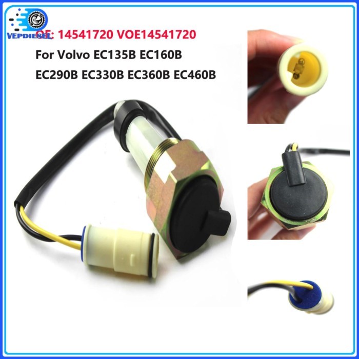 1pc Water Level Sensor 14541720 VOE14541720 For Volvo EC135B EC160B EC290B EC330B EC360B EC460B Exc