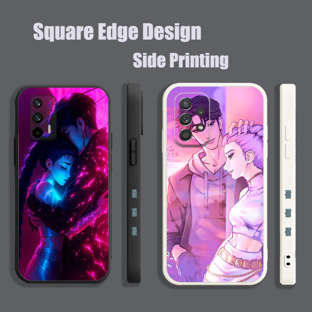 ปลอกสําหรับ OPPO A71 F9 Pro Reno6 Z Reno5 A94 A8 A31 2020 A1K A7X Kpop Demon Hunters Rumi X Jin YDB4