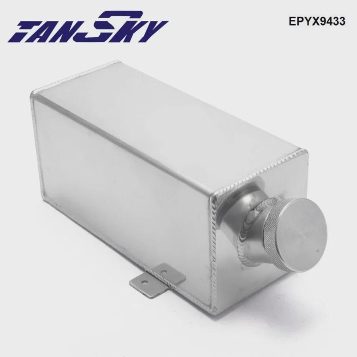 TANSKY Universal 1.75 Litre Alloy Water Tank / Intercooler Spray Water Bottle- Washer / Water Injec