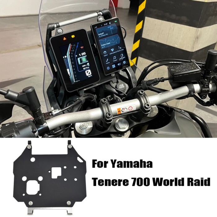 Tenere 700 Tenere 700 World Raid Accessories GPS Navigation Plate Bracket GPS Stabiliser Monitor Ba