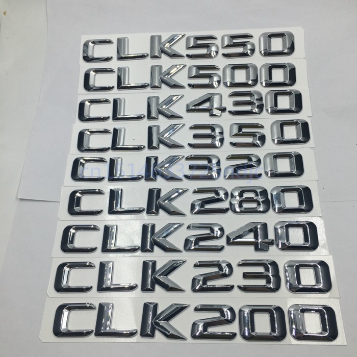 For CLK200 CLK230 CLK240 CLK280 CLK320 CLK350 CLK430 CLK500 CLK550 Rear Tail Emblem Number Letters