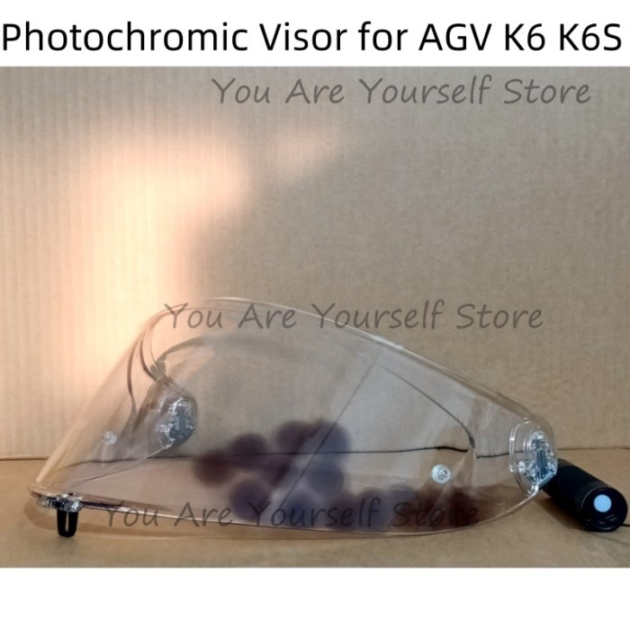 For AGV K6 K6S Photochromic Visor Helmet Lens Windshield Viewfinder Screen Shield Glasses Mica Moto