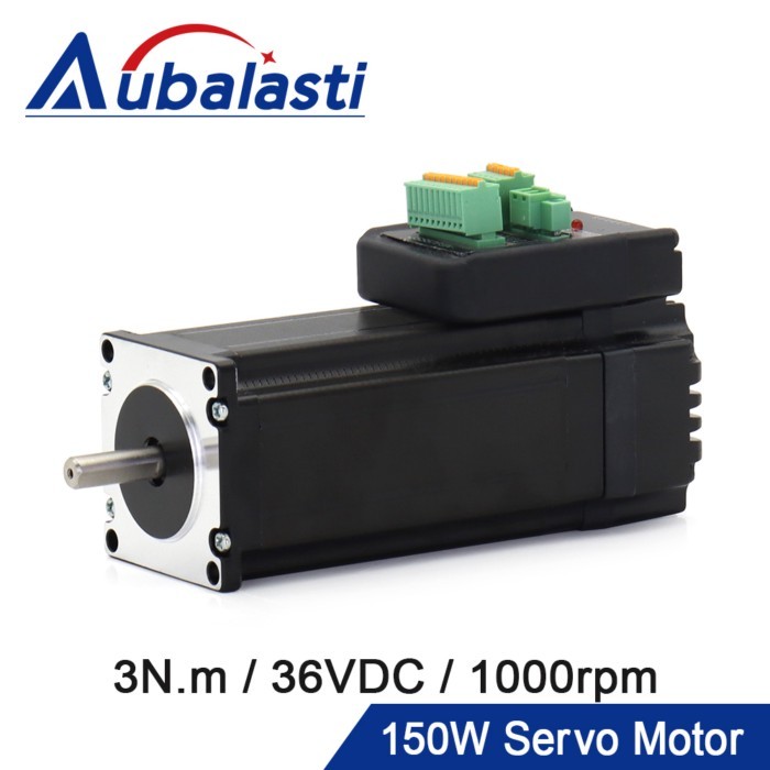 Aubalasti 150W Nema23 Integrated Servo Motor with Driver 36VDC 3N.m 1000rpm Servo Motor and Driver