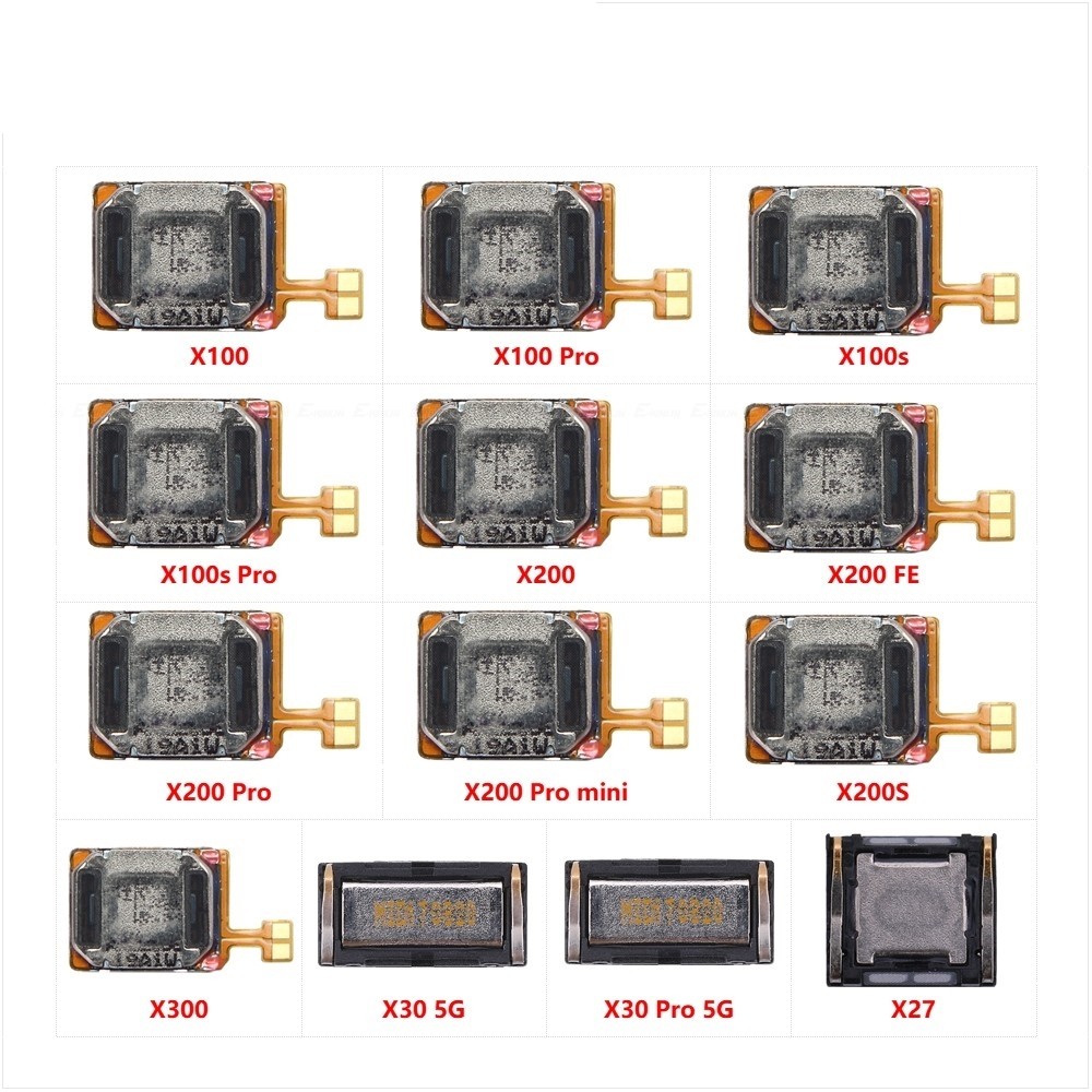 Top Ear Speaker Receiver Earpieces Flex Cable Parts สําหรับ Vivo X100 Pro X100s X200 FE mini X200S X