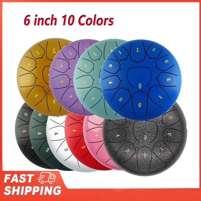 11 Notes Handpan Drum with Drum Mallet Finger Picks Percussion 6 Inch Steel Tongue Drum Tool for Me