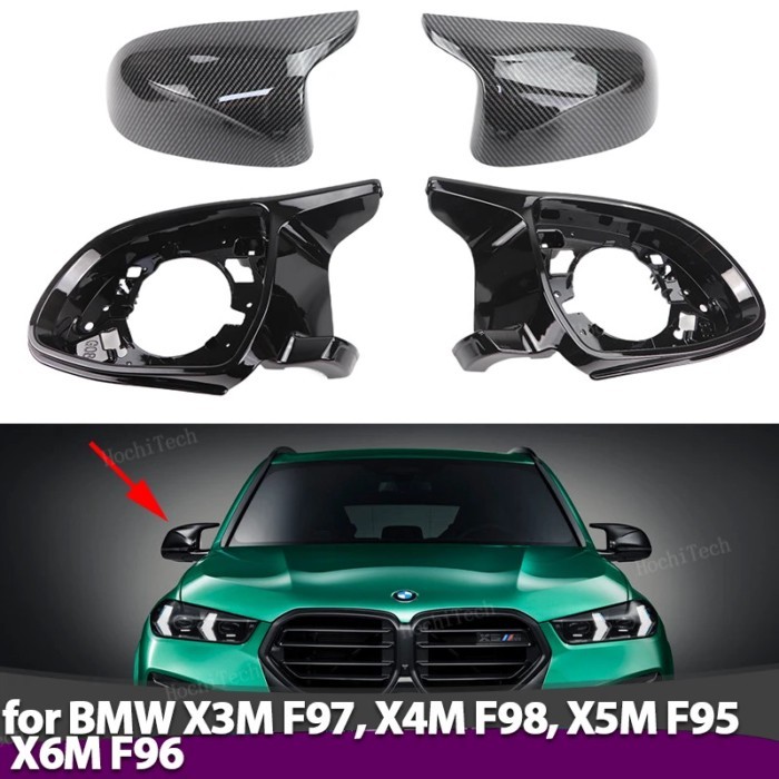 4pcs Rear View Side Case Trim M Style Car Rearview Mirror Caps for BMW X3M F97 X4M F98 2019-2024 X5