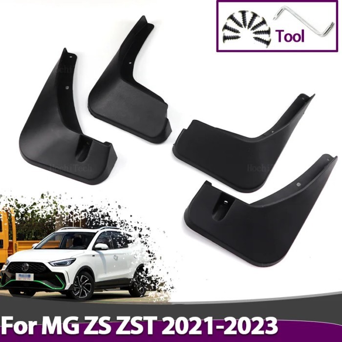 4x Car Molded Mud Flaps Splash Guards Mudguards Front Rear Styling For MG ZS EV ZX PLUS ZST VS ZS11