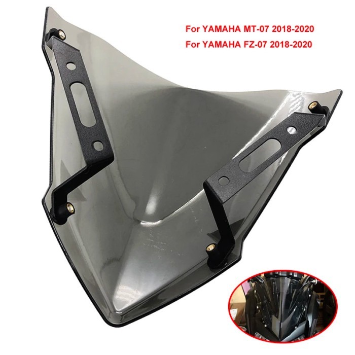 For YAMAHA MT07 MT 07 MT-07 Windscreens 2018 2019 2020 MT-07 FZ07 FZ-07 Windshield Wind Deflectors