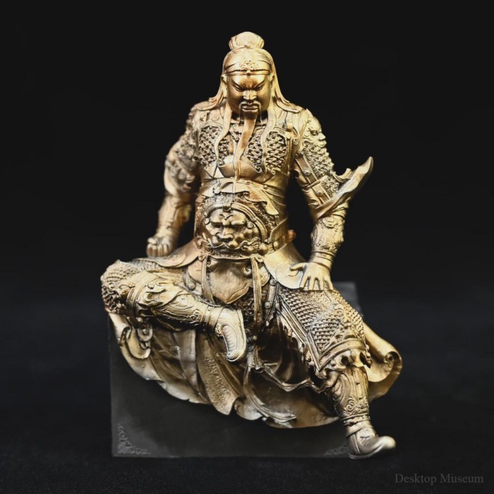 100MM home decoration Guan Yu model crafts Home office ornaments resin model  LTCP-285
