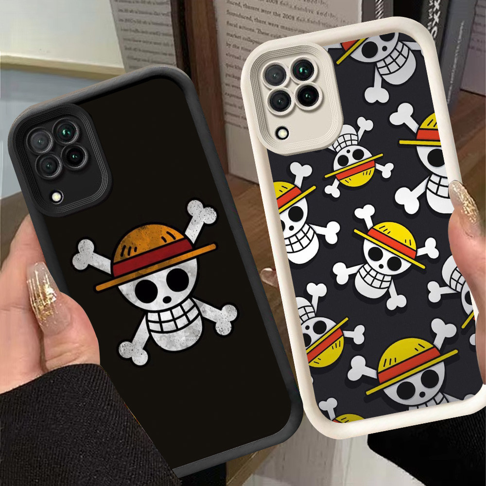 G-60 Logo One Piece Casing สําหรับ Samsung Galaxy A12 A22 5G สีดําและสีขาว