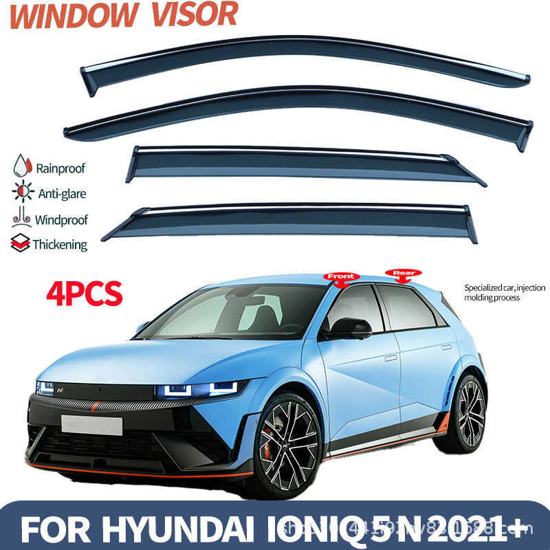 เหมาะสําหรับ Hyundai Hyundai Ioniq 5 N Window visor ประตูกันฝนกันฝนภายนอก