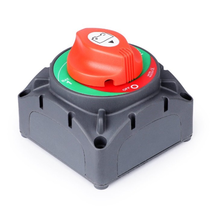 4 Position 48V DC 350 Amp Heavy Duty Battery Switch Ignition Protected Marine Boat Cut off Battery