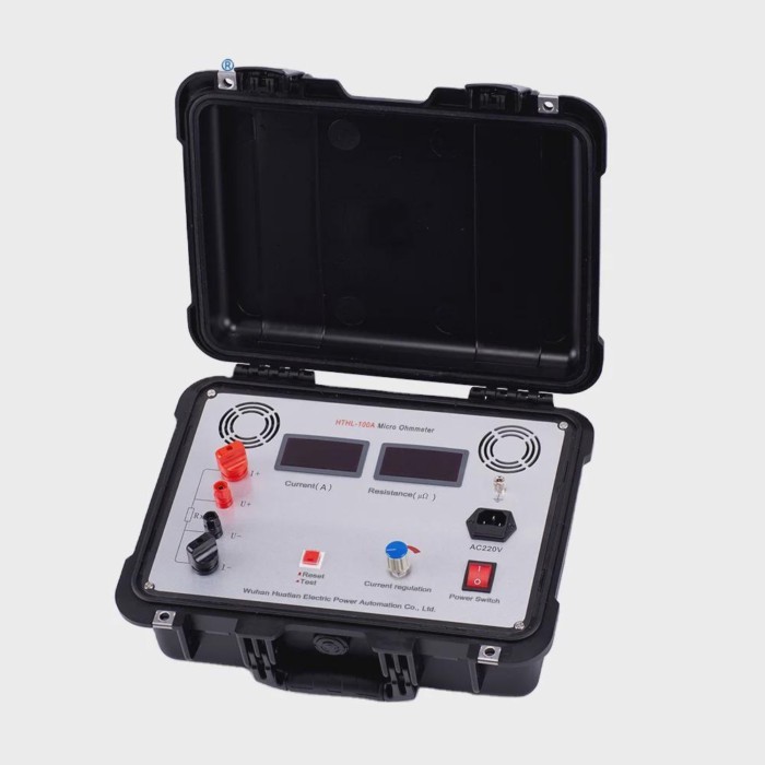 B UHV-H100A  Digital Loop Resistance Meter Contact Resistance Tester Micro Ohm Meter