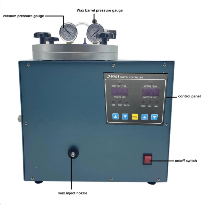 Wax Injector 3KG Tank Wax Injection Machine for Jewelry 510W Wax Casting Machine