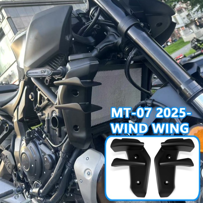 For MT07 MT-07 2025 new accessories side wing side spoiler motorcycle spoiler aerodynamic winglet f