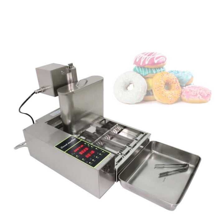 Automatic Donut Fryer Machine Electric Cake Donut Maker Commercial Four Row Donuts Machine 110V/220