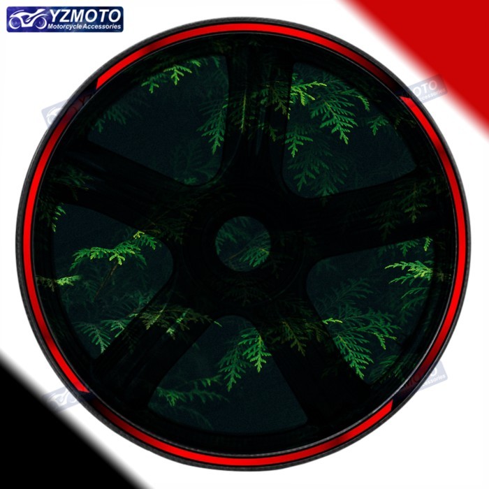 For ZX-6R ZX-10R ZX 6R ZX 10R 636 Motorcycle 17 Inch Front And Rear Wheel Hub Sticker Decal Reflect