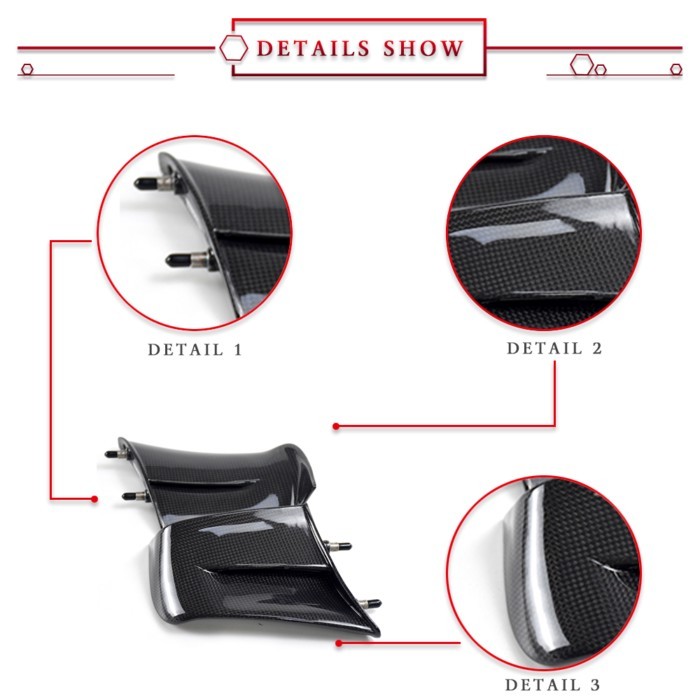Panigale 2024 For DUCATI PANIGALE V4 V4S V4R SP 2022-2024 Carbon Fiber Spoiler Fairing Kit Motorcyc