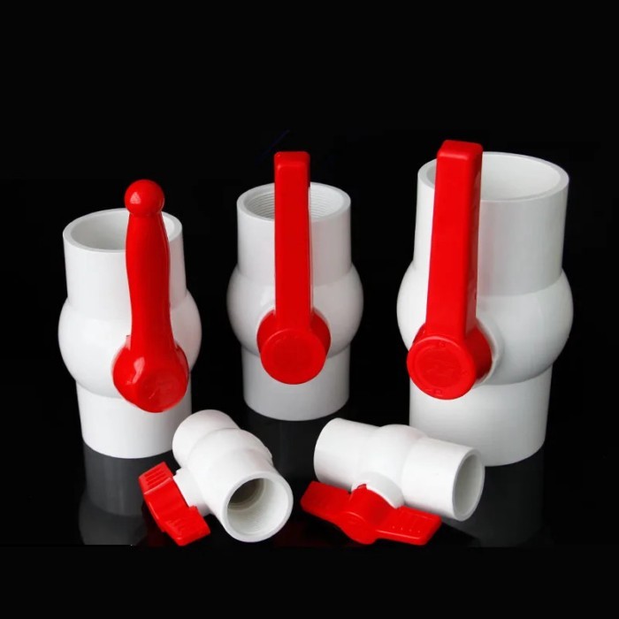 gogo PVC ball valve switch screw socket Water supply pipe 63mm 75mm 90mm