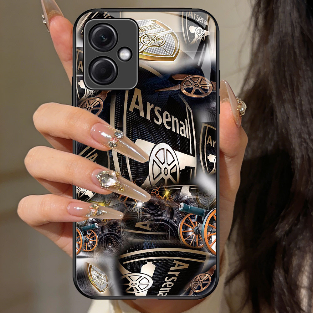 TT-1 Arsenal Football Club Casing hp glass Xiaomi Redmi Note Poco 12 X5 13 A5 C71 Pro 5G