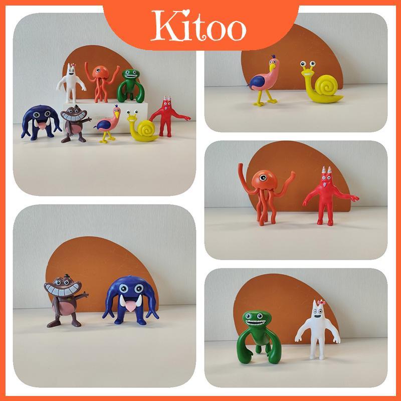 Banban Rainbow Garden Pvc Figurines Whimsical Monster ของเล่นสําหรับเนอสเซอรี่ตกแต่งบ้านและ