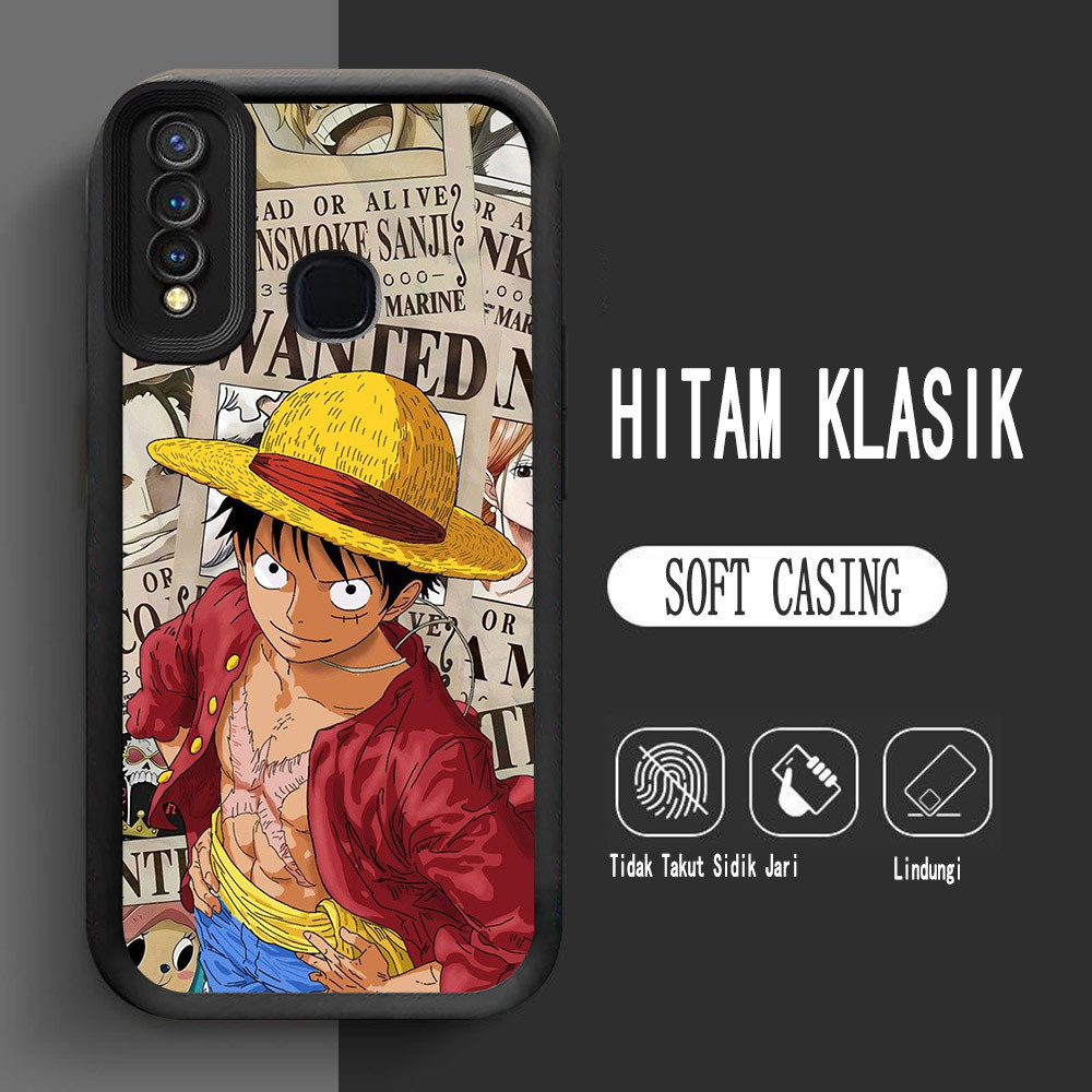 เคสสําหรับ VIVO Y12 Y15 Y50 Z1 Pro Y19 Y30i V9 Y30 Y17 Soft L-19 One Piece Luffy