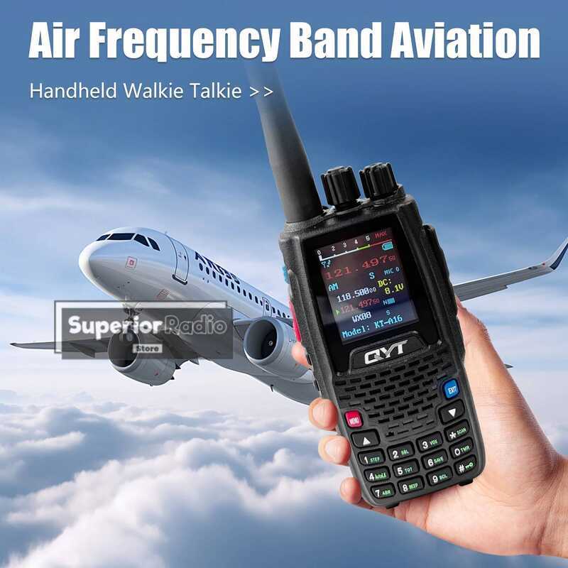 ▥  Kt-A16 Walkie Talkie Air Band เครื่องส่งสัญญาณ VHF 108-136Mhz 6W NOAA Superheterodyne วงจ