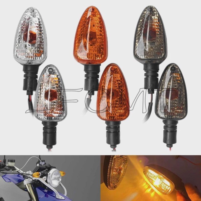 1 Pair Motorcycle Turn Signals Indicator Lights Blinker Lamp Fit for BMW K1300S ABS K1200S K1200R R