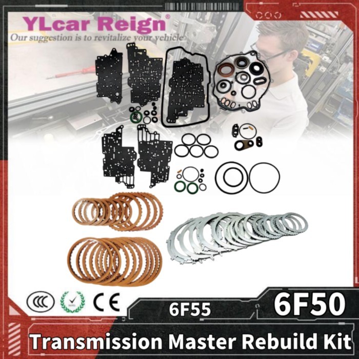 6F50 6F55 Automatic Transmission Gearbox Master Rebuild Overhaul Kit Gasket O-rings Clutch Friction