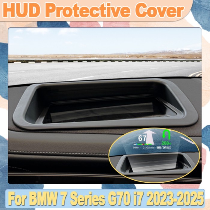 For BMW 7 Series G70 i7 2023-2025 Cars HUD Display Protective Covers Non Reflective HUD Protection