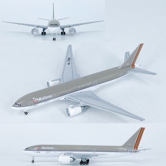 พร้อมสต็อก 1: 500 HA Airlines โบอิ้ง 777-200 เครื่องบินผู้โดยสาร HL 7596 เครื่องบินรุ่นโลหะผสมจําลอง